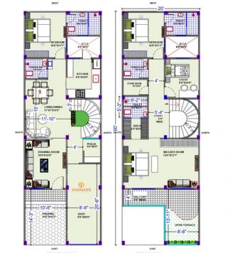 20 X 60-House-Floor-Plan